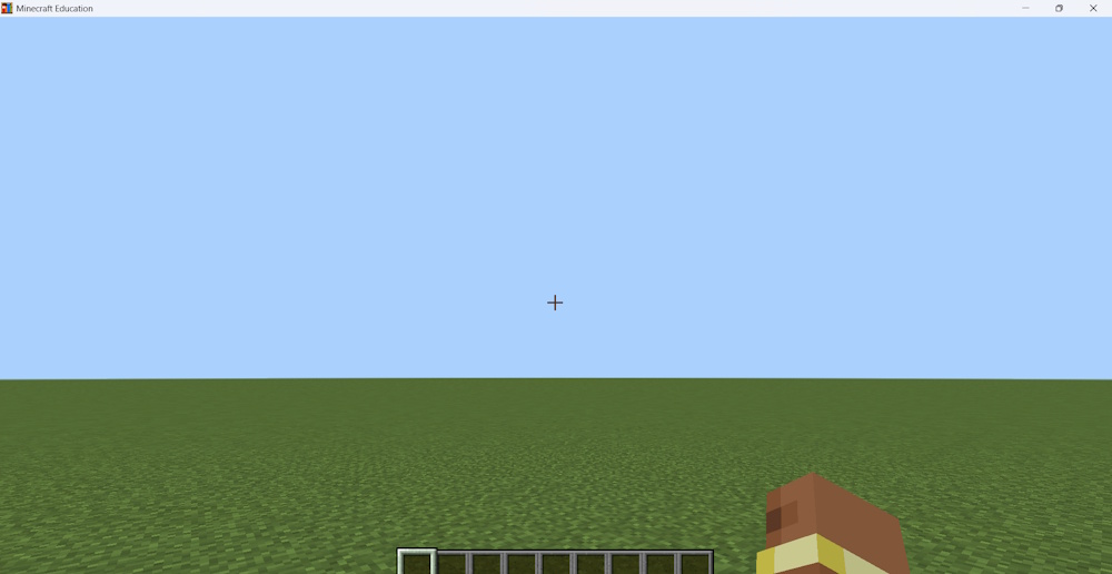 マイクラMakeCodeピラミッド作り　生成前