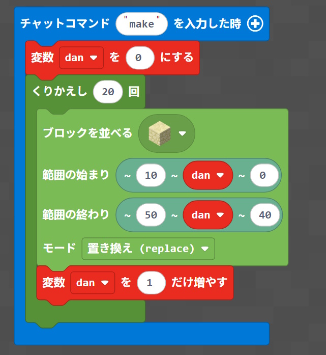 ピラミッド生成プログラムstep2