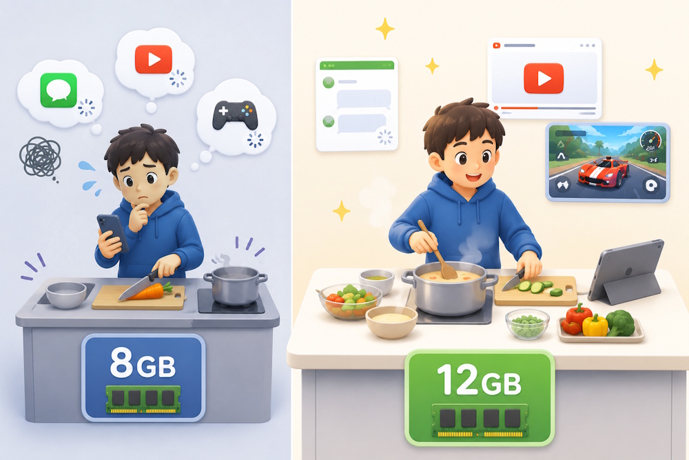 スマホのキッチン「メモリ」